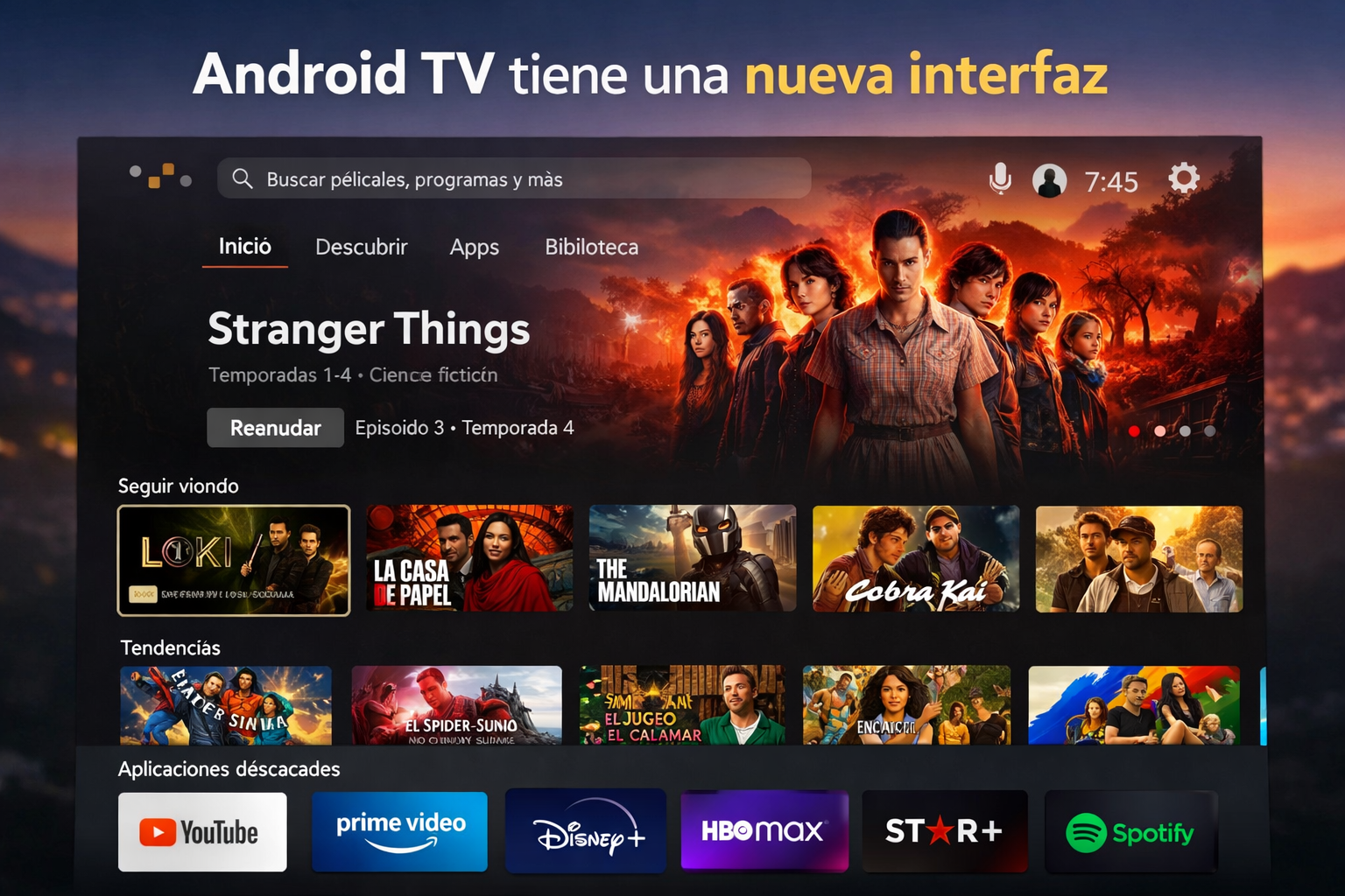 Android TV tiene una nueva interfaz: qué ha cambiado
